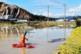 支援蒼南電網(wǎng)“菲特”臺(tái)風(fēng)災(zāi)后搶修工作