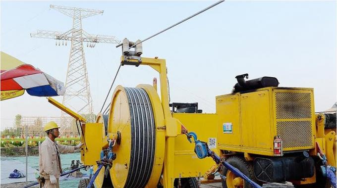 錫盟—泰州特高壓工程蘇2標段建湖境內(nèi)進入放線階