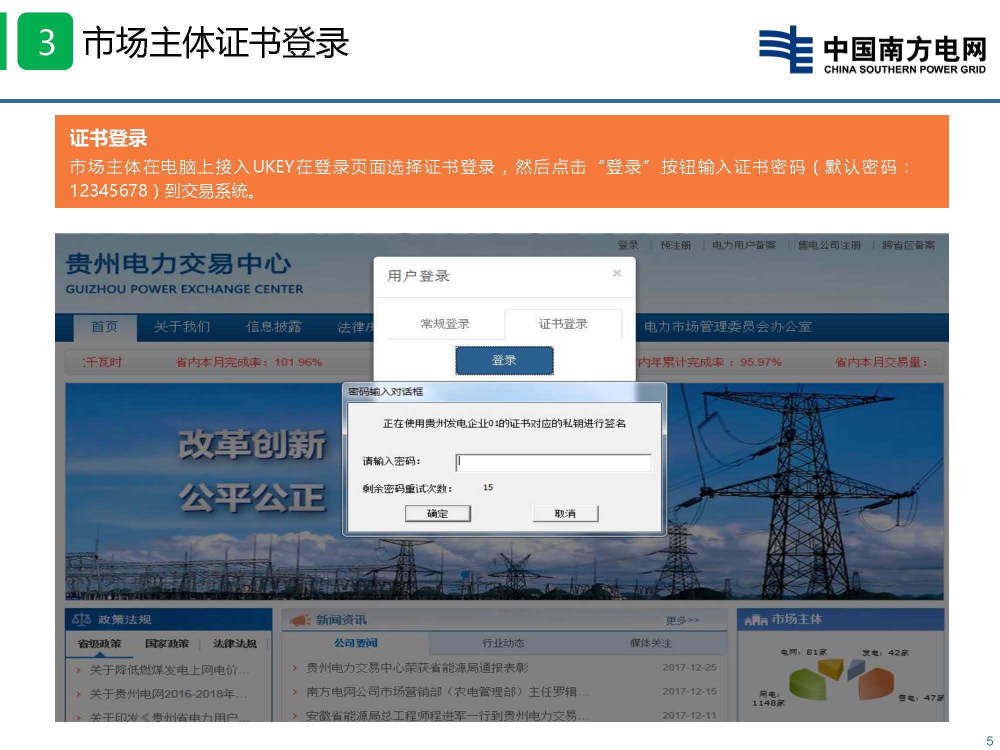 貴州省電力市場技術支持信息系統(tǒng)-數字認證與電子印章培訓