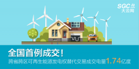 全國(guó)首例成交！跨省跨區(qū)可再生能源發(fā)電權(quán)替代交易成交電量1.74億度