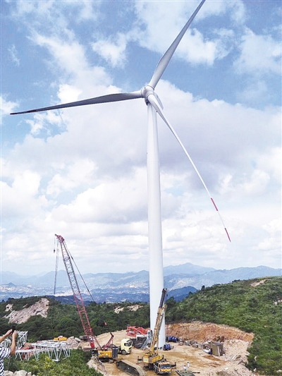 福建漳平紅尖山風(fēng)電場組預(yù)計(jì)年底完工