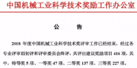 全名單 | 2018年中國機械工業(yè)科學技術(shù)獎評獎公示 特高壓、智能電網(wǎng)、風電、光伏等電力技術(shù)獲獎