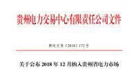 貴州12月新增2家售電公司